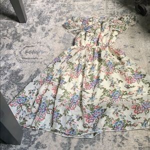 Off the shoulder maxi dress! 18-24 months !